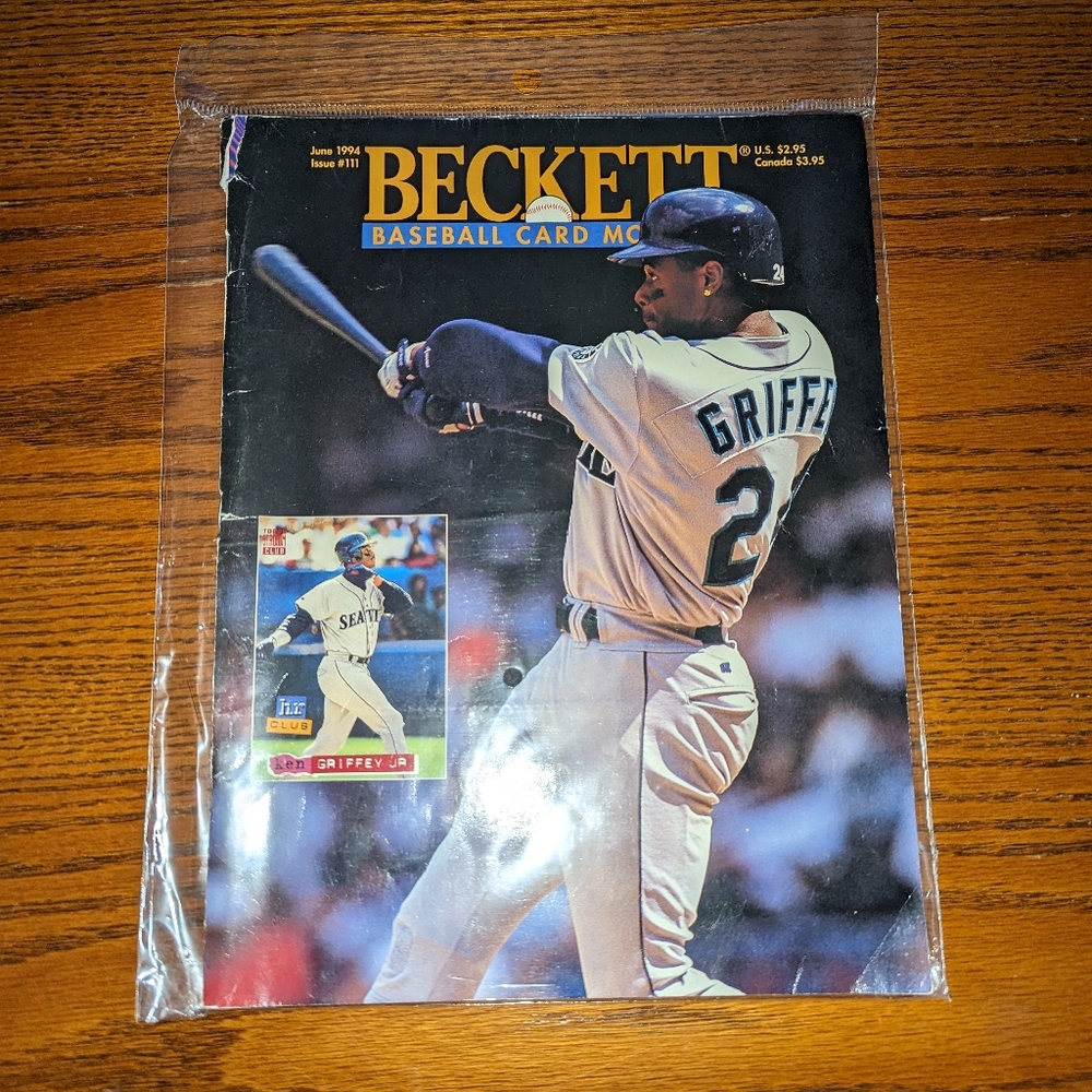 Ken Griffey Jr MLB Baseball Magazine Beckett June 1994 #111 Seattle Mariners